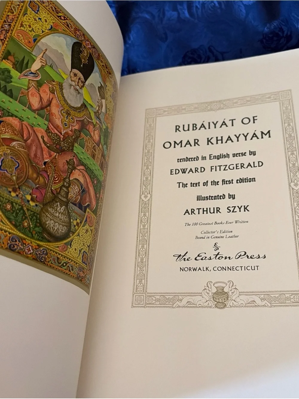 Rubaiyat of Omar Khayam 100 Greatest Book Collectors Edition Easton Press HC NM